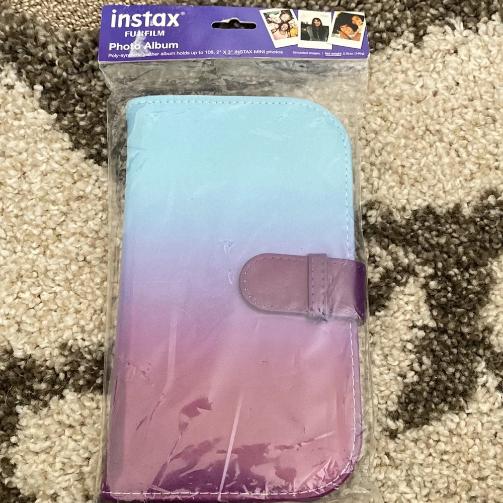 NWT. Ombré Instax Photo Album (Holds 108).